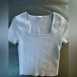 Abercrombie and Fitch | Ribbed Square-Neck Crop Top - Size S